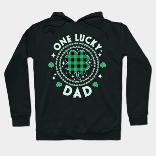 One Lucky Dad Irish St Patricks Day Shamrocks Green Funny Hoodie